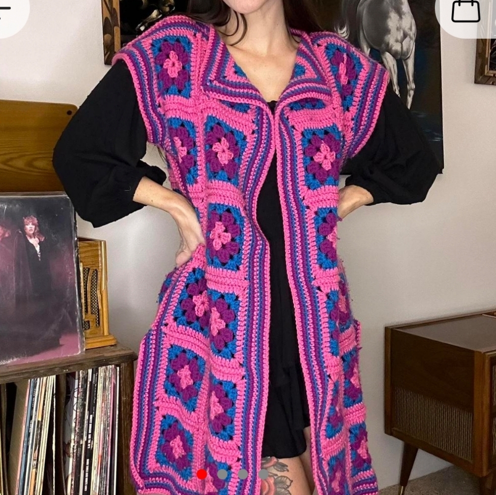 Crochet Granny Square Vest/Sweater